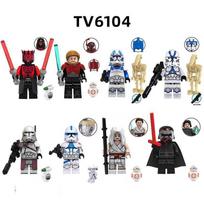 Building Blocks Set Star Wars 501st Legion Clone Trooper Rey MOC Figure Toy for Kids 211 Pieces