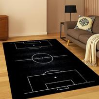 3D Futbolo Balta Futbolo Aikštė Sportinis Kilimas Kilimas Svetainei Sofai Namų Miegamajam Durų Kilimėlis Dekoras, Žaidimų Kambariui Neslystantis Plotas Kilimas 40x60cm