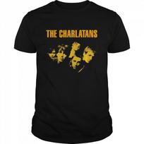 The Charlatans Rock Band artwork black  Unisex All sizes Unisex T-Shirt XXL brown