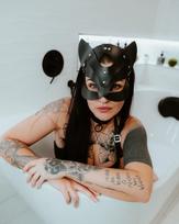 Ladies Leather Cat Mask Cosplay Anime BDSM Halloween Mask Sexy Men Orgy Party Punk Fetish Steampunk Masquerade Carnival gray