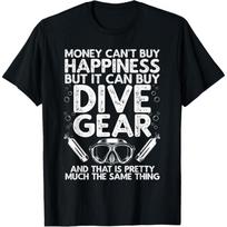 Juokingas nardytojo dizainas vyrams, moterims, nardymo mėgėjams T-shirt XXXXXL juoda