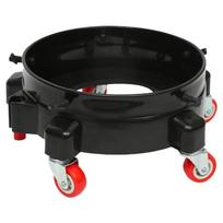 Nešiojamas plovimo kibiras automobiliui su ratukais Daugiafunkcionalus plovimo kibiro vežimėlis Transformuojasi į patogią sėdynę ant ratukų automobiliui 1 juoda