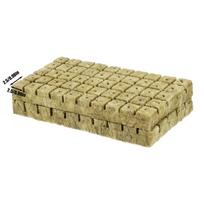 Rock Wool Cubes Durable Grow Blocks Plugs 100-Piece Tower Garden Planting Cubes For Garden Cuttings Clone Cultivation beige