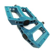Plastic Bicycles Pedals Nonslip Wide Thick Pedals Light Weight Cycling Platform Pedals for Road Bike, Folding Bike mėlyna