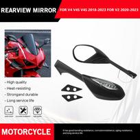 For Ducati Panigale V4 V4 S V4S 2018-2023 V2 2020-2023 Motorcycle Rearview Mirrors Rear View Foldable LED Turn Signals Light