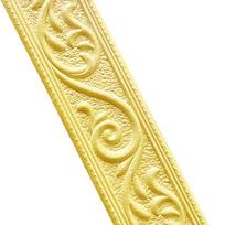 3D sienų apdailos linijos grindjuosčių kraštinės Lipnios vandeniui atsparios grindjuostės sienų lipdukas, skirtas gyvenamojo kambario namų dekoravimui (Gold,230X6CM) auksas