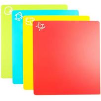 Flexible Cutting Board mats, Plastic Cutting Boards for Kitchen Cooking, Cutting board sheets for Meat and Vegetables, Dishwash red