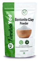 NeutraVed Bentonite Clay Powder Face Mask For Skin & Hair| Detoxifying, Skin pH Face Pack 100g green