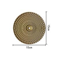 Wall Hanging Straight Grain Wavy Bedside Hanging Wall Pendants Disc Wall Ornaments Sofa Ornaments S-A beige