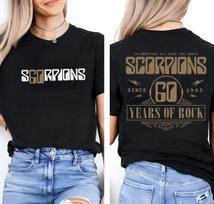 Scorpions 60th Anniversary Tour 1965-2025 Reprint T-Shirt Hard Rock Band Concert M white