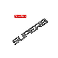 Automobilio emblema Metalinis ženklelis Logotipas Kėbulo lipdukai Lipdukas Skoda Superb Blizgiai juodas Matinis juodas Automobilio aksesuarai gray