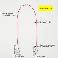 1 Metre Ring Trailer Caravan Brake Away Breakaway Safety Cable Braked Hitch Accessories Parts