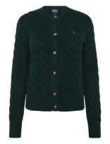 Polo Ralph Lauren - Cable-Knit Wool-Cashmere Cardigan - Megztinis - Žalia