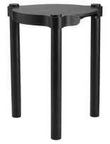 Cooee Design - Woody Stool Black Stained Oak - Taburetės ir suolai - Juoda