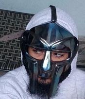 MF Doom Gladiatoriaus Kaukė Išprotėjęs Piktadarys 18g Švelnaus Plieno Veido Šarvai Replika Helovinas M aero