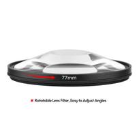 77mm Whirlpool Glass Prism Kaleidoscope Lens Filter Optical Glass Lens Filter Professional Photography Accessory for white
