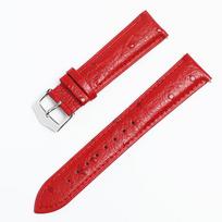 Ostrich Pattern Leather Smart Watch Strap, Quick Release, 20mm, Compatible with All Brands. 22mm ruda