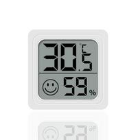 Buitinis temperatūros ir drėgmės matuoklis, Miegamasis, Vidinis Mini Nešiojamas Drėgmės Skaitmeninis Elektroninis Temperatūros Aptikimo Stalas Small screen-white,1pc gray