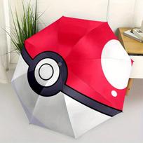 Pokeball Umbrella   Cute Umbrella with Cute Design, Portable 3 Fold Compact Umbrella for Men & Women,S309 red