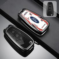 Automobilio lipdukas 2026 Ford automobilio raktų dėklas Dangtelis Korpusas Raktų pakabukas Maišelis Ford Ranger C-Max S-Max Focus Galaxy Mondeo Transit Tourneo Custo black