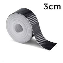 Mobidea 10M 3D Nano Carbon Fiber Car Door Anti-Scratch Strip Waterproof DIY Protector Tape for Mirror Bumper 10m Long gray