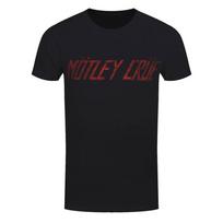 Motley Crue TShirt Distressed Logo Rock Band Official Black New Unisex T-Shirt XXXL black