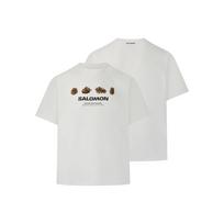 Salomon Crest Short Sleeve Hiking T-Shirt Men tops LD0029000 2XL white