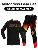 motocross gear set Enduro cross Jersey Pant Kits Racer Gear Set Off-road Mens Kits Women's mountain Downhill Motorcycle MX XXL-38 black