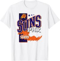NBA Official Phoenix Suns Barred Player T-Shirt S įvairiaspalvis