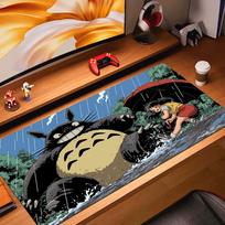 Kawaii Large Mousepad XL Game Dragon Mouse Pad Gamer Mouse Mat Cute Computer Carpet Surface Mause Pads Keyboard Nonslip Deskmat 800x300x2mm gray
