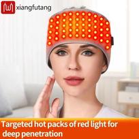 Red Light Therapy Hand Held Electric Scarf Head Warmer 3 Gears Temperature Display 660nm Washable Unisex Xiangfutang/OEM XFT-81 red