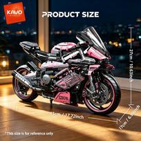 KAVOWORLD 1:5 Didelio Mastelio Motociklų Statybiniai Kaladėlių Modeliai Rinkinys 2096 Vnt. Cyberpunk Trasos Sportinis Dviratis Kaladėlių Modelis PASIDARYK pats Mechaninis Surinkimo Žaislas Su gray