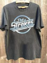 Vintage 90s The Strokes Logo Rock Shirt, Music Band Unisex Shirt Reprint S-5XL S black