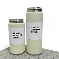 New Travel Tumbler Thermos Mug Easy Carry Stainless Steel Double Wall Tea Coffee Vacuum Flask 301-350ml balta