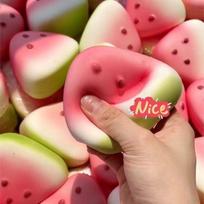 Soft Squishy Fidget Toy Cake Bread/Mango/Soap Stress Ball Slow Rebound Stress Relief Decompression Sensory Toy Party Gifts red