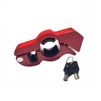 Universal Anti-theft Handlebar Lock for Motorcycles and Electric Scooters raudona
