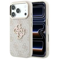 Dėklas Guess 4G & Big Resin Logo skirtas iPhone 17 Pro Max / 18 Pro Max, rožinis