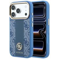 Dėklas Guess 4G Stripe Round and Classic Logos MagSafe skirtas iPhone 17 Pro Max / 18 Pro Max, mėlynas