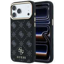 Guess Peony 4G Small Logo MagSafe dėklas skirtas iPhone 17 Pro Max / 18 Pro Max, juodas