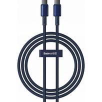 Baseus „Tungsten Gold USB-C to USB-C 100W 2m Blue“