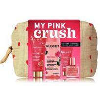 Nuxe My Pink Crush rinkinys (kaukė 75 ml. + makiažo valiklis 100 ml. + kremas 15 ml. + sausas aliejus 10 ml. + kosmetinė) - 1 vnt.
