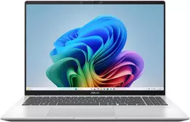 Nešiojamas kompiuteris ASUS Vivobook X1607QA-IS56, AI Copilot+ PC, 16" WUXGA, Snapdragon X X1-26-100, RAM 16GB, 1TB SSD, Qualcomm Adreno, Windows 11 Home, Cool Silver 90NB15Z2-M007H0