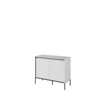 Komoda TREND TR2BIC-V2, balta/juoda