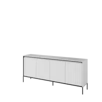 Komoda TREND TR4BIC-V2, balta/juoda