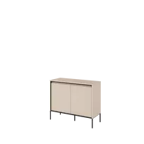 Komoda TREND TR2BPC-V2, smėlio spalvos/juoda