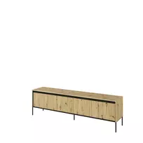 Komoda TREND TR6DAC-V2, artisan ąžuolas/juoda