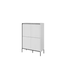Komoda TREND TR3BIC-V2, balta/juoda