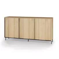 Komoda TIVOLI TI4TCC, Torro Cremona ąžuolas/juoda