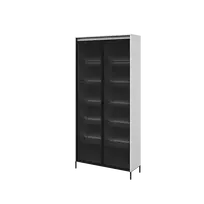Vitrina TREND TR7BIC-V2, balta/juoda