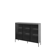 Vitrina TREND TR8SC-V2, pilka/juoda